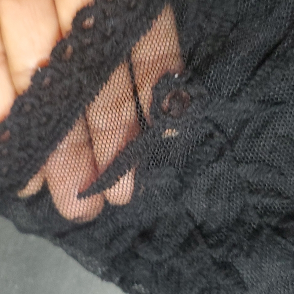 Ember lace sheer duster kimono black small - Picture 13 of 14